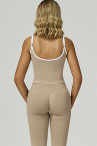 Bali Motion Trim Crop Top Leggings 2-Piece Set