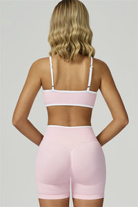 Bali Motion Trim Sports Bra Shorts 2-Piece Set