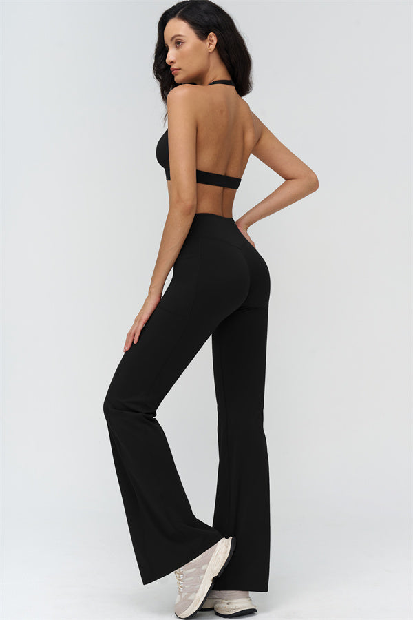 The BoldFit Sports Bra Flared Leggings 2-Piece Set