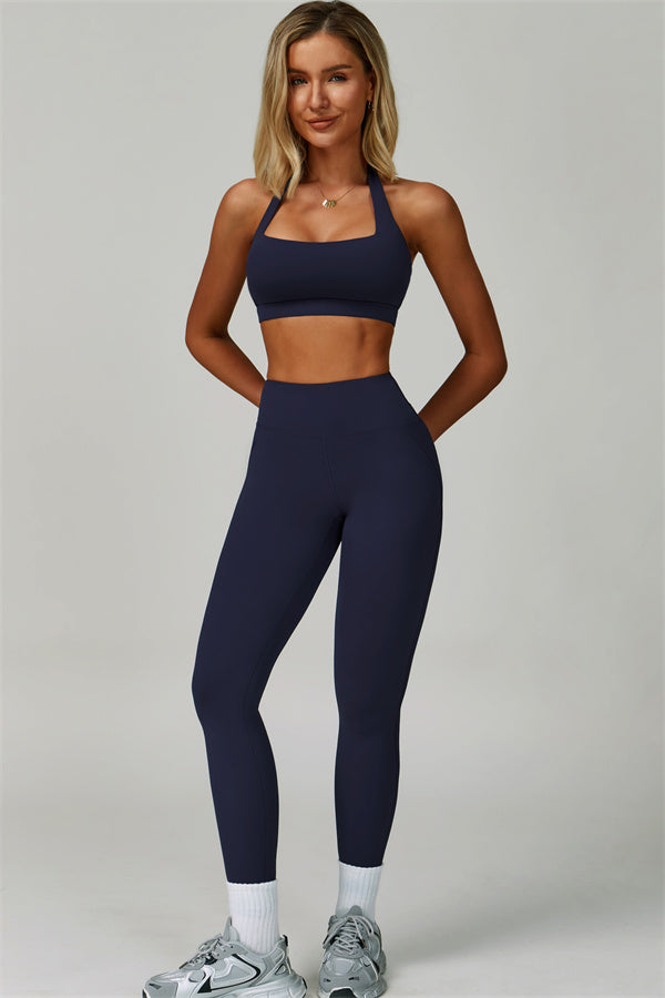 The Bold Halter Sports Bra Leggings 2-Piece Set