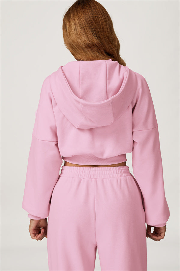 The Axis Crop Hoodie — Vanilla - Image 2