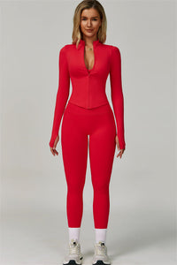 The Lagoon Jacket Sports Bra Leggings 3-Piece Set