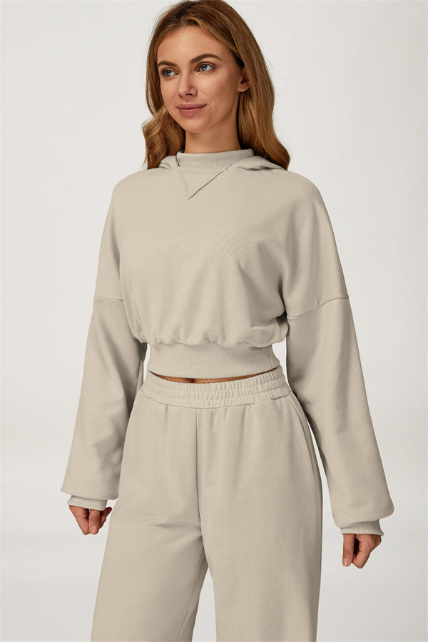 The Axis Crop Hoodie Pants 2-Piece Set