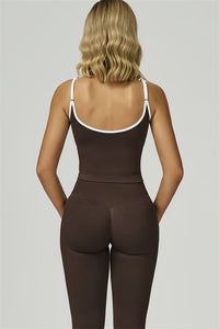 Bali Motion Trim Crop Top Leggings 2-Piece Set