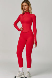The Lagoon Jacket Sports Bra Leggings 3-Piece Set