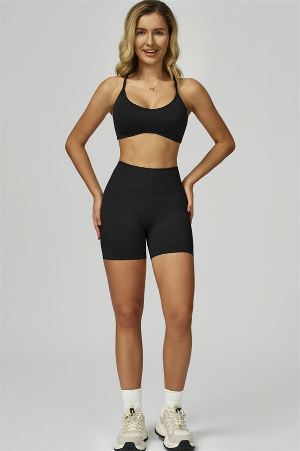 Bali Motion Sports Bra Shorts 2-Piece Set