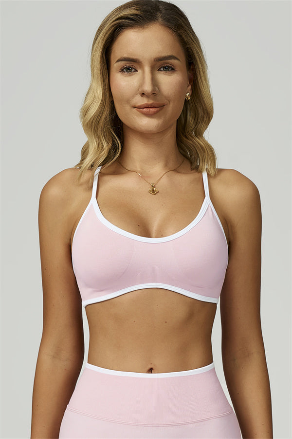 Bali Motion Trim Sports Bra Shorts 2-Piece Set