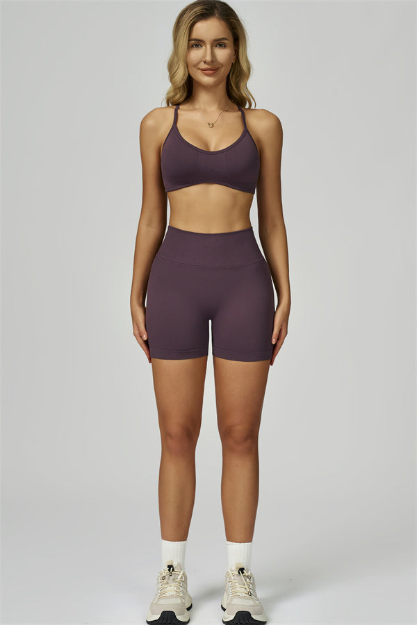 Bali Motion Sports Bra Shorts 2-Piece Set