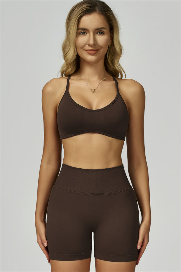 Bali Motion Sports Bra Shorts 2-Piece Set