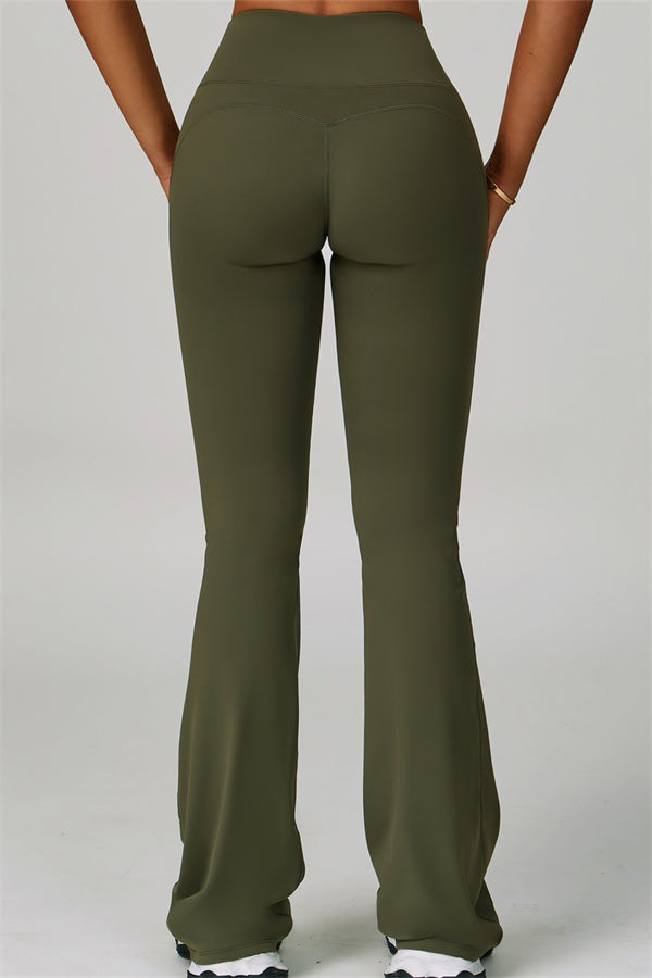 The Bold Flared Leggings — Woodland - Image 2