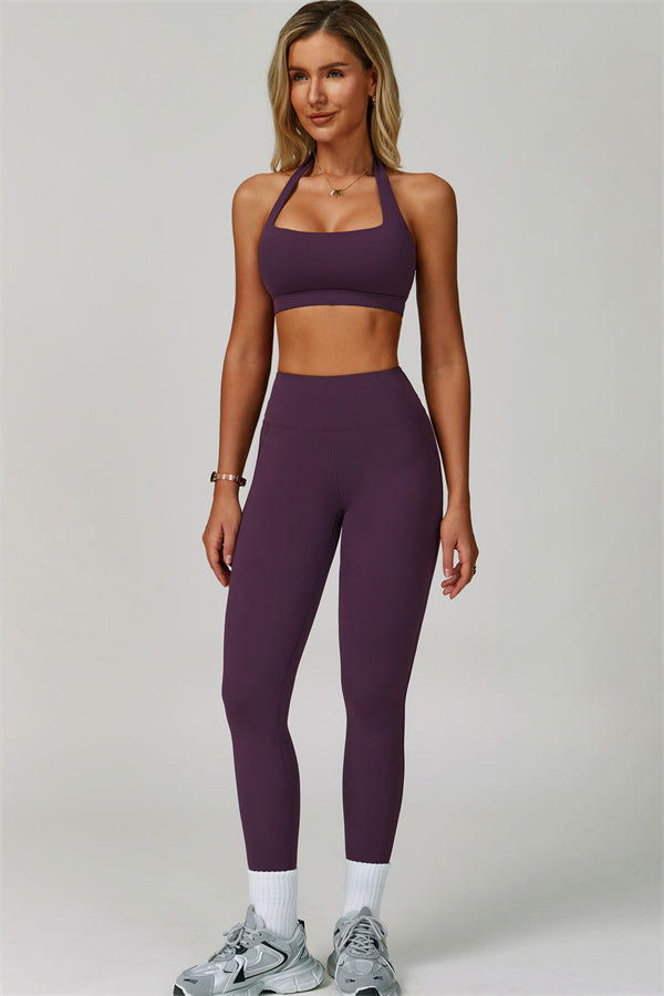 The Bold Halter Sports Bra Leggings 2-Piece Set