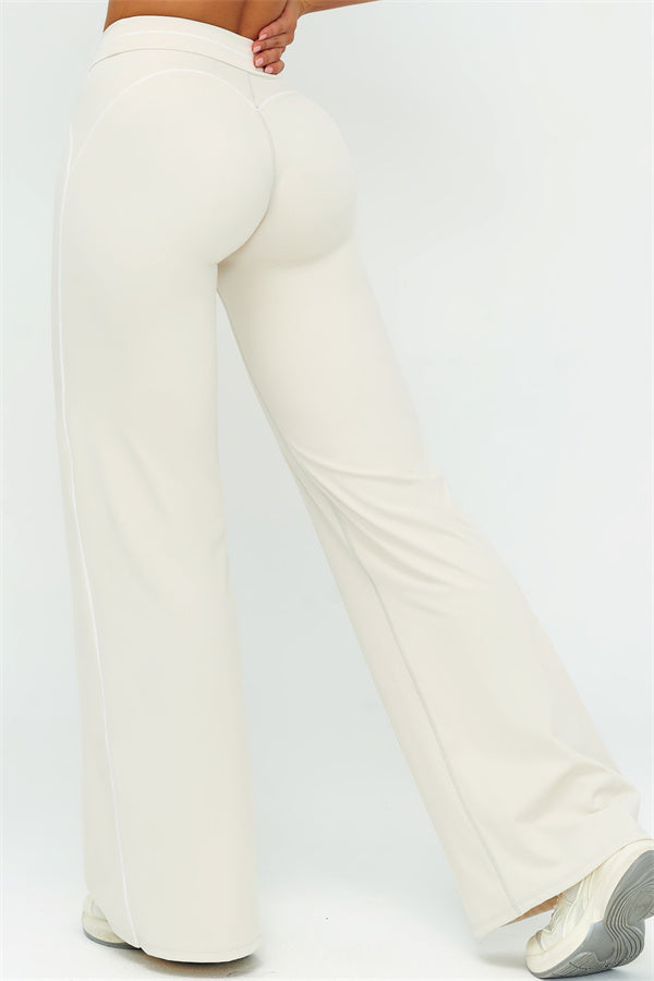 The Amara Flared Leggings — Champagne