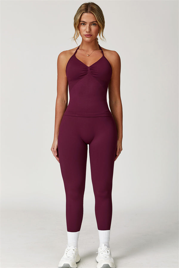 The Allure Halter Top Leggings 2-Piece Set