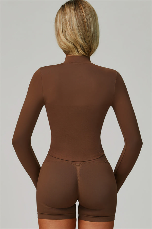 The Lagoon Jacket Sports Bra Shorts 3-Piece Set