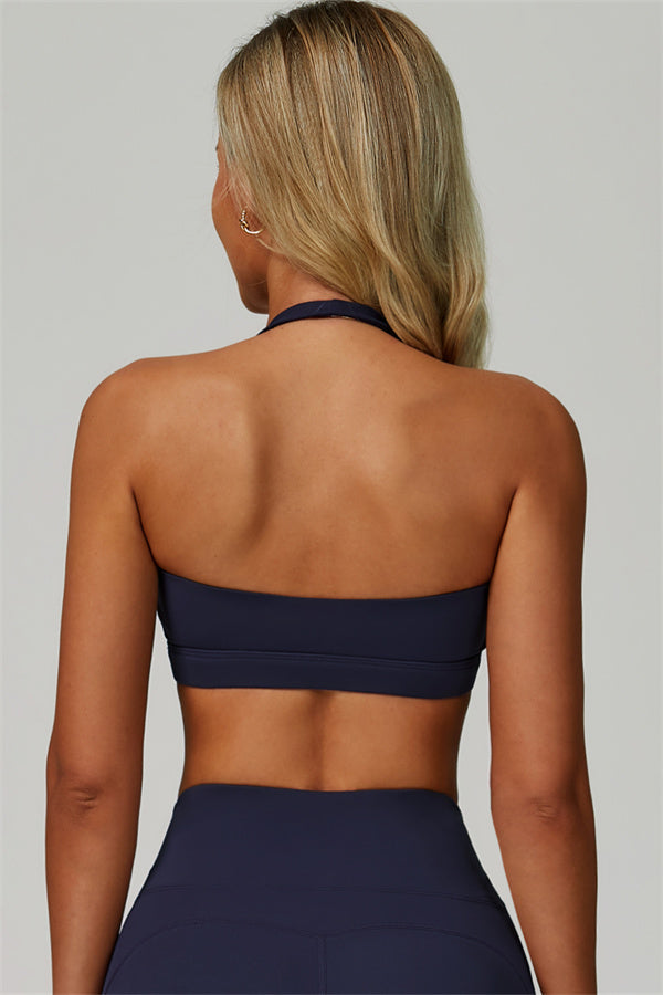 The Bold Halter Sports Bra Flared Leggings 2-Piece Set