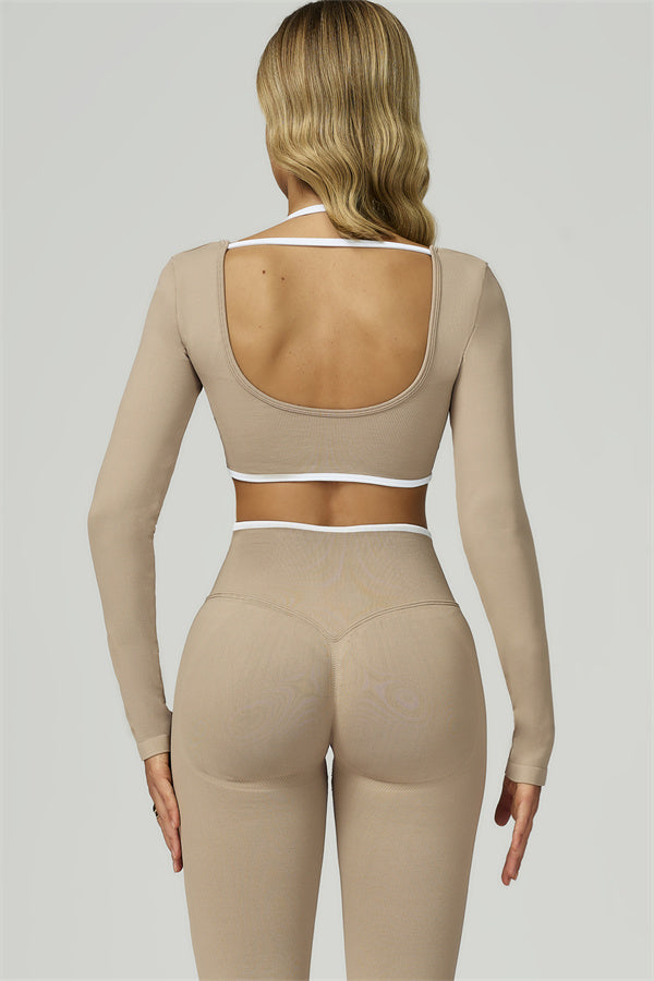 Bali Motion Trim Long Sleeve Crop Top