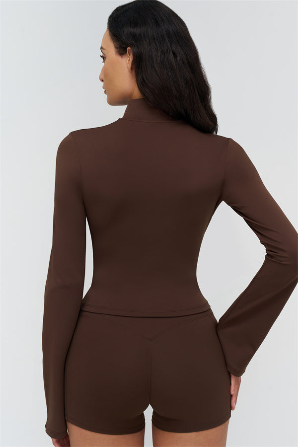 The BoldFit Jacket Shorts 2-Piece Set — Bistre - Image 2