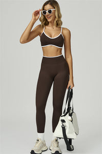 Bali Motion Trim Sports Bra Leggings 2-Piece Set