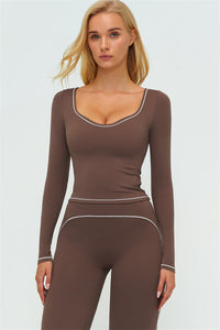 The Amara Long Sleeve T-shirt Flared Leggings 2-Piece Set