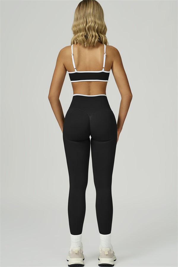 Bali Motion Trim Sports Bra Leggings 2-Piece Set
