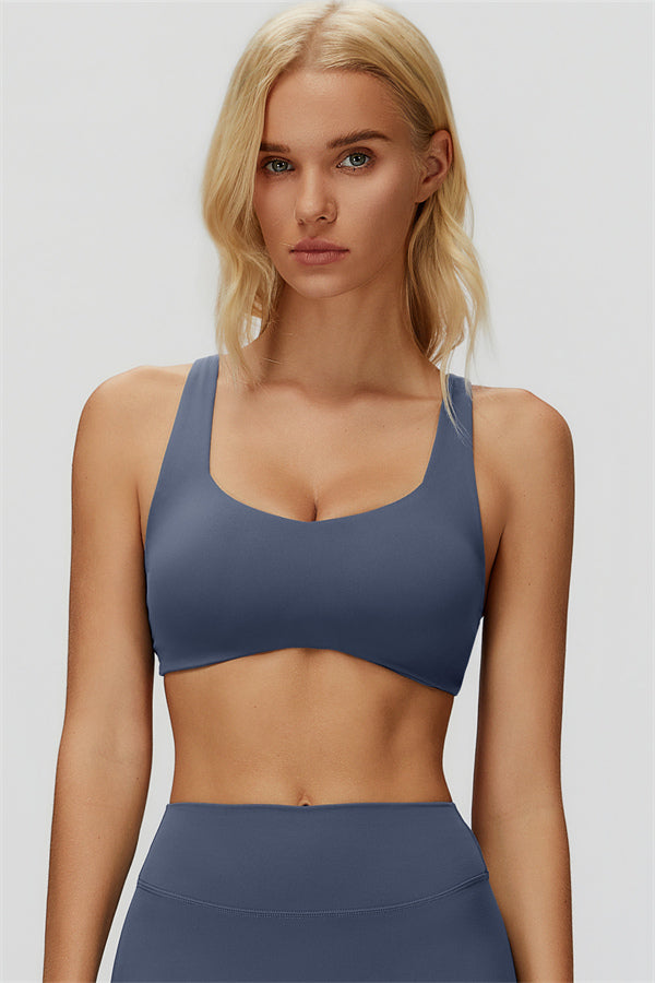 The Butterfly Sports Bra — Cobalt - Image 2