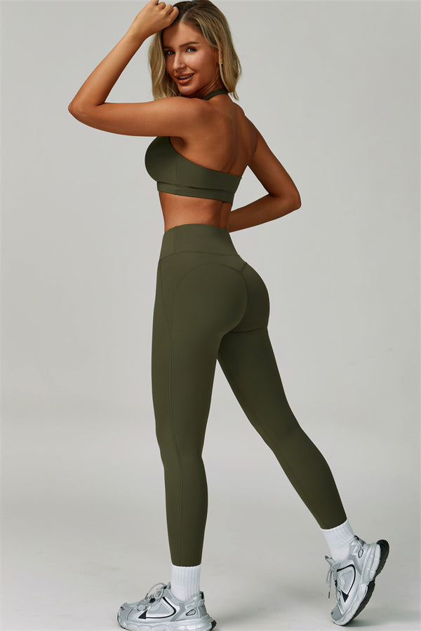 The Bold Halter Sports Bra Leggings 2-Piece Set