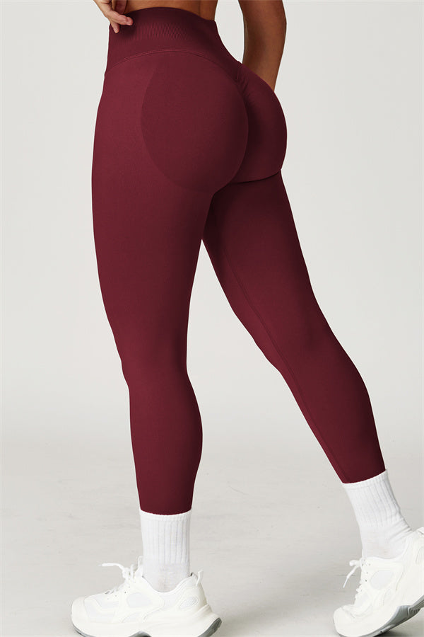 The Allure Leggings — Burgundy - Image 2