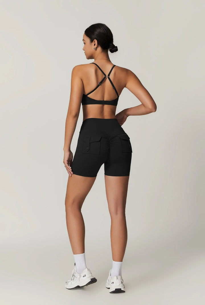 Duskelle High-Waisted Scrunch Shorts