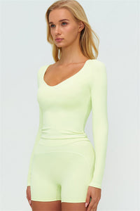 The Amara Long Sleeve T-shirt Shorts 2-Piece Set