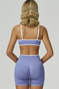 Bali Motion Trim Sports Bra Shorts 2-Piece Set