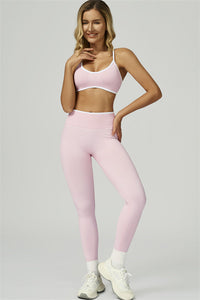 Bali Motion Trim Sports Bra Leggings 2-Piece Set