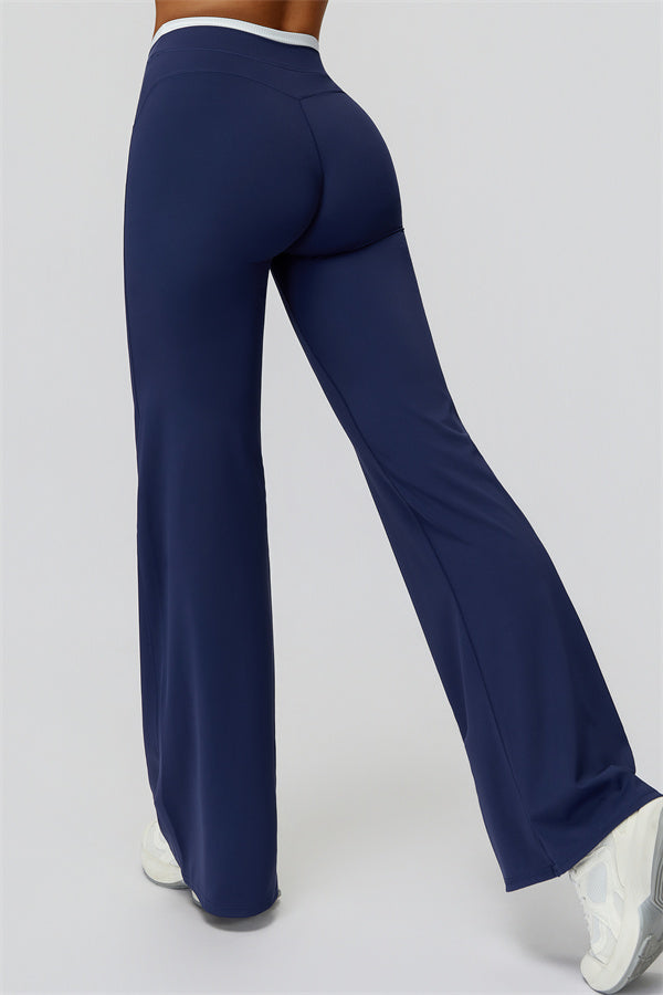 The Canyon Flared Leggings — Cobalt
