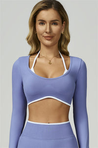 Bali Motion Trim Long Sleeve Crop Top