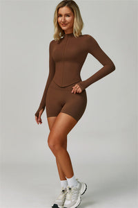 The Lagoon Jacket Sports Bra Shorts 3-Piece Set