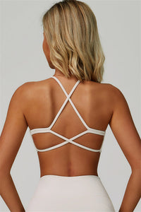 The Bold Cross Back Sports Bra Flared Leggings 2-Piece Set