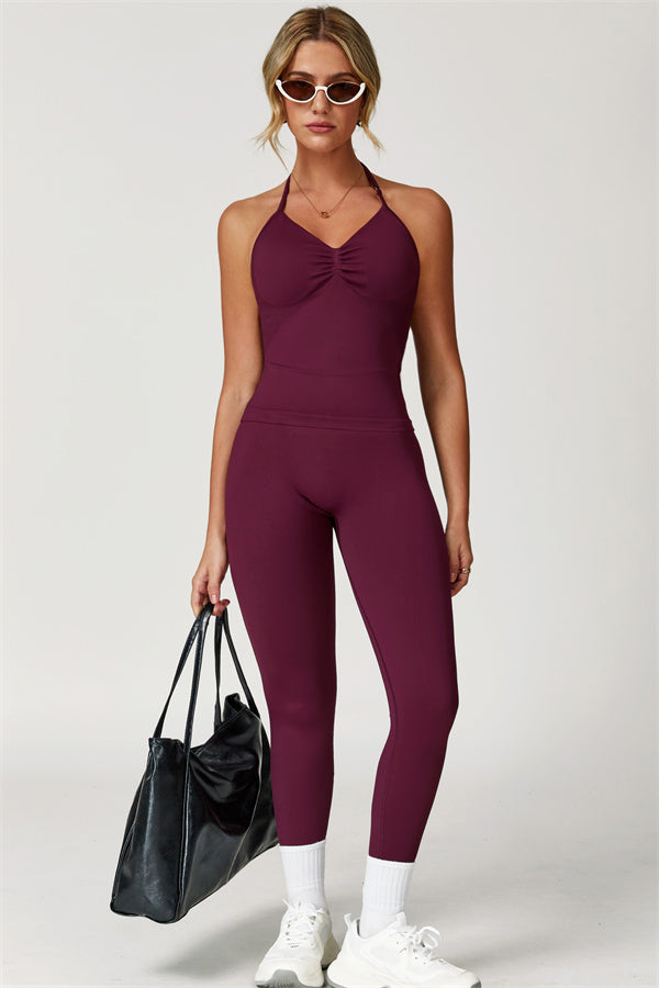 The Allure Halter Top Leggings 2-Piece Set