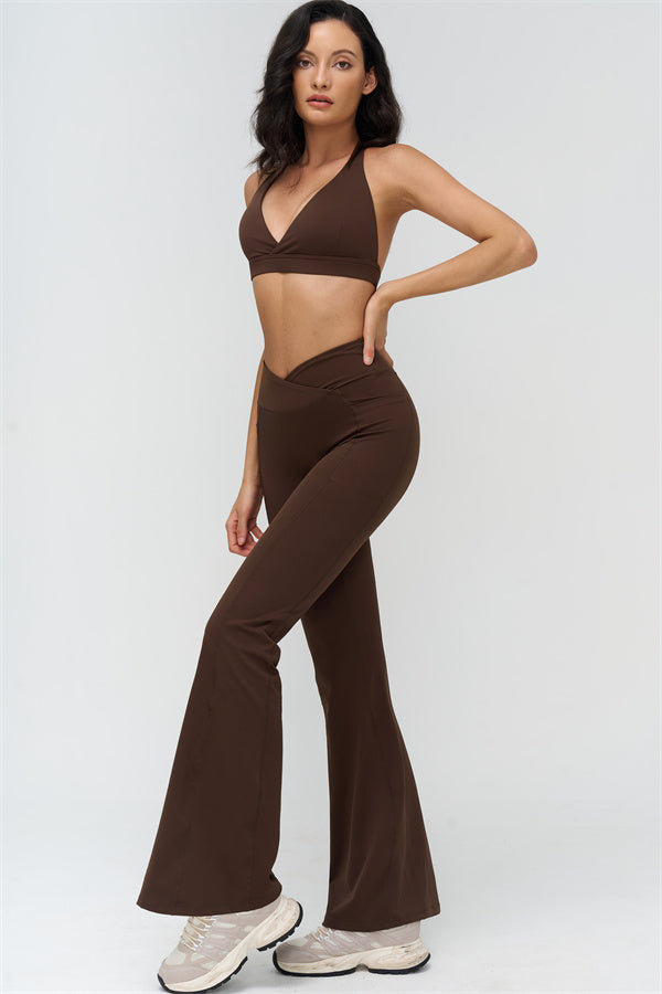 The BoldFit Sports Bra Flared Leggings 2-Piece Set