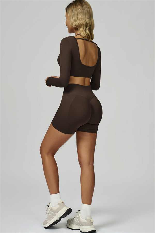 Bali Motion Long Sleeve Crop Top