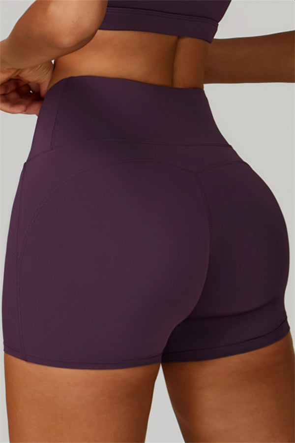 The Bold Cross Back Sports Bra Shorts 2-Piece Set