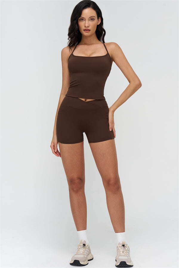 The BoldFit Crop Top Shorts 2-Piece Set