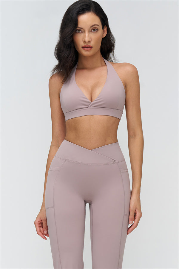 The BoldFit Sports Bra Flared Leggings 2-Piece Set