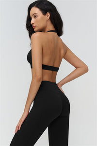 The BoldFit Sports Bra Flared Leggings 2-Piece Set