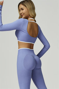 Bali Motion Trim Long Sleeve Crop Top