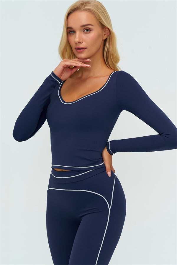 The Amara Long Sleeve T-shirt Flared Leggings 2-Piece Set
