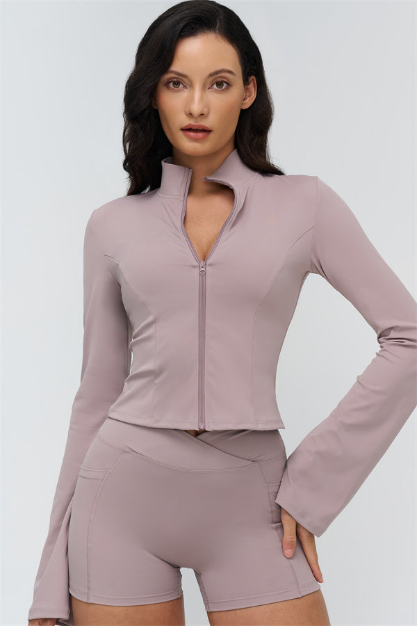 The BoldFit Jacket Shorts 2-Piece Set — Blossom