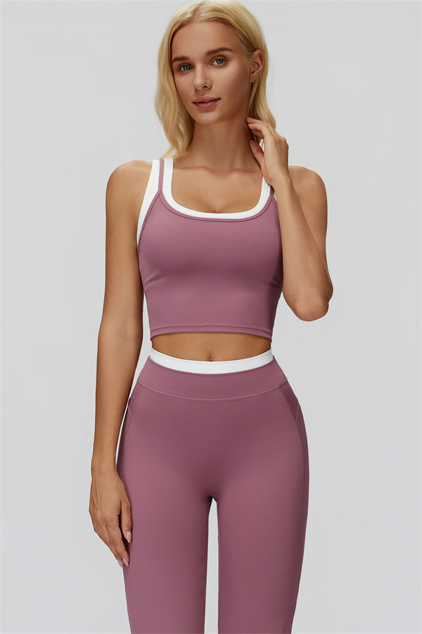 The Canyon Crop Tank Flared Leggings 2-Piece Set