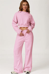 The Axis Crop Hoodie Pants 2-Piece Set