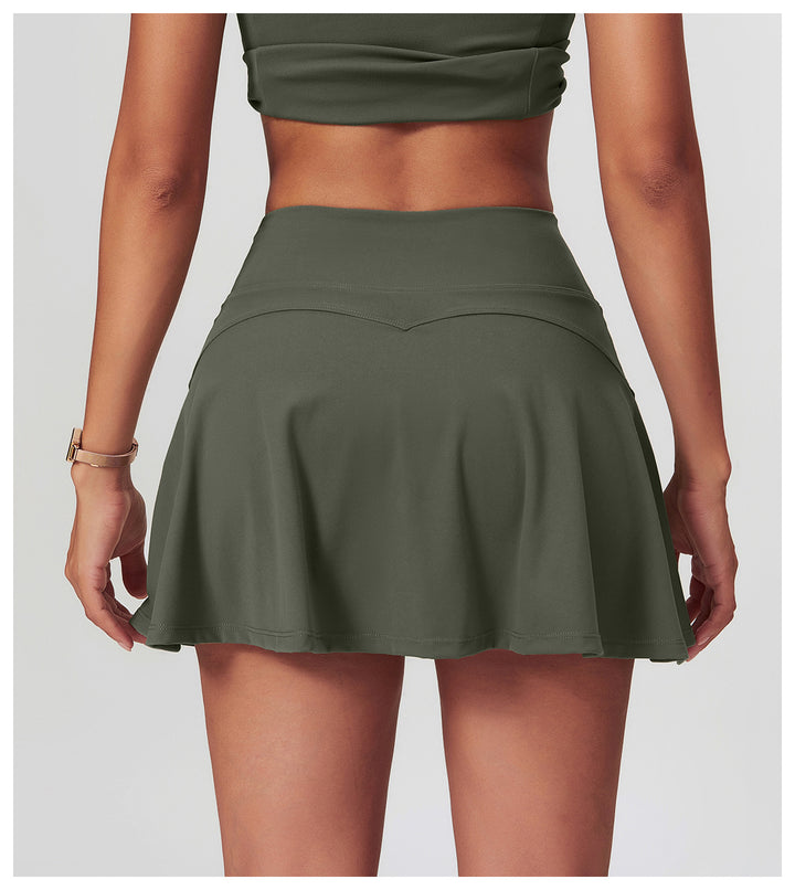 Lorin High-Waisted Tennis Skirt