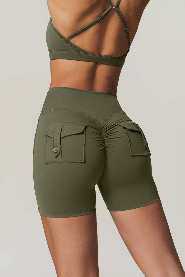 Duskelle High-Waisted Scrunch Shorts