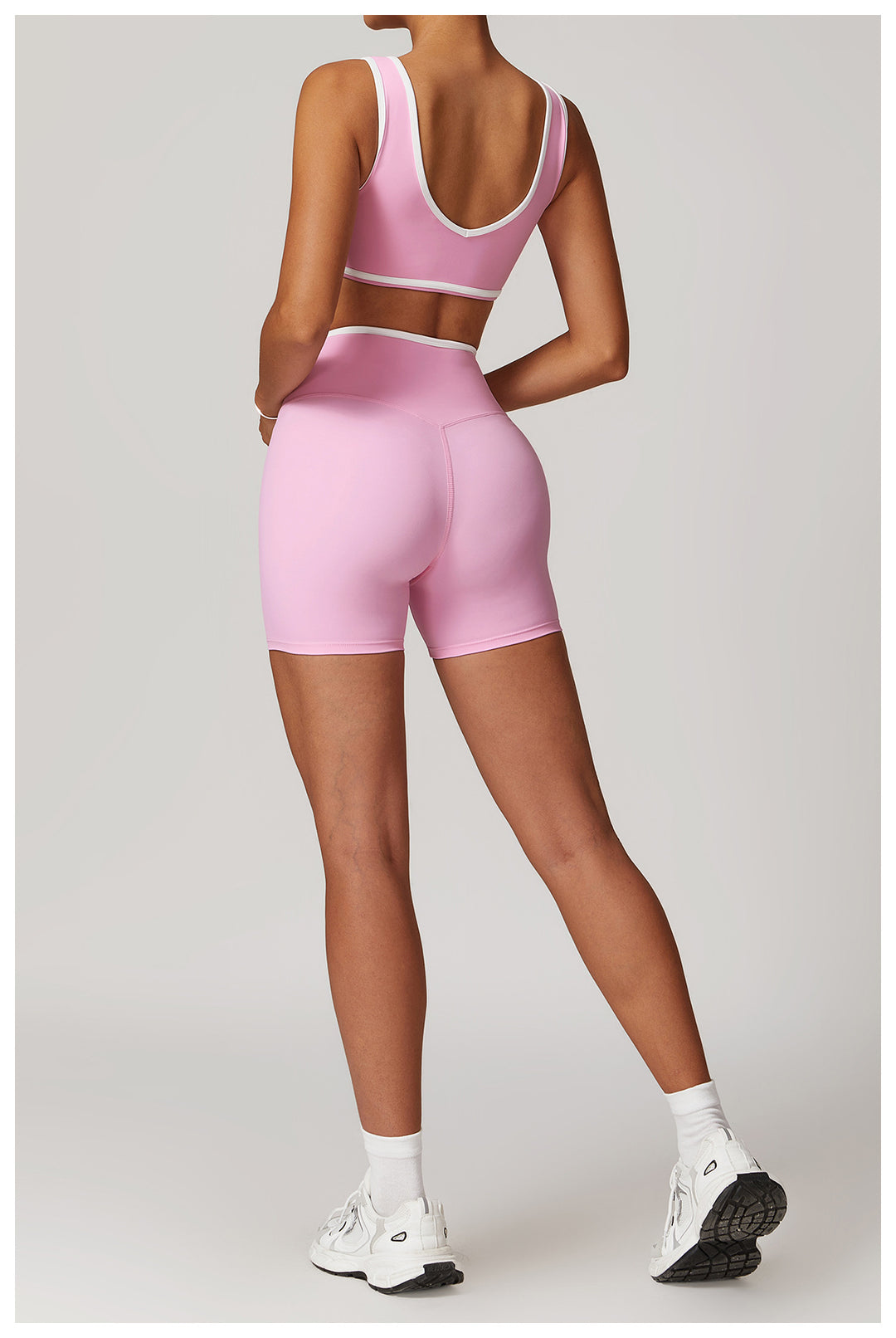 Lunith High-Waisted Cross-Waistband Shorts